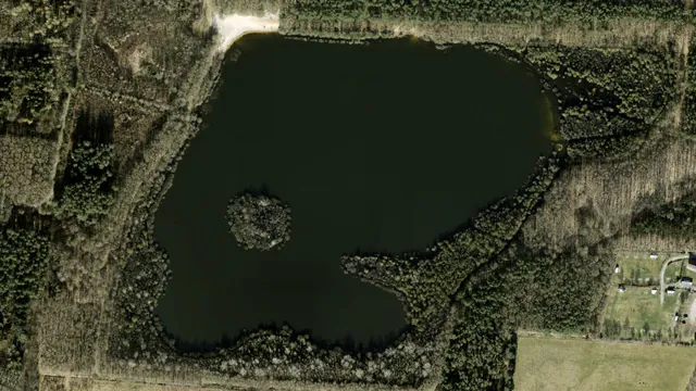 Luchtfoto van Aekingermeer of Canadameer