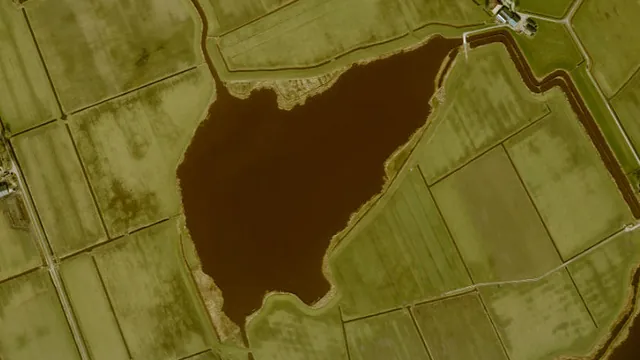 Luchtfoto van Aent Lieuwespoel