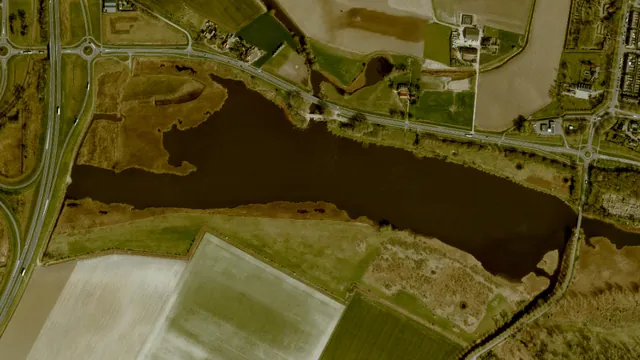 Luchtfoto van Axelse Kreek