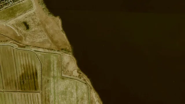 Luchtfoto van Bergumermeer|Zuidergat