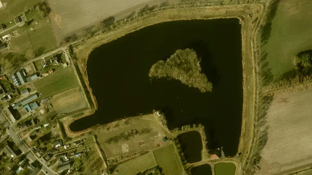Luchtfoto van Blank Water