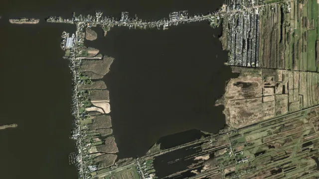 Aerial view of Breukeleveensche of Stille Plas