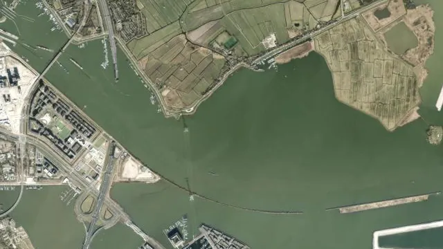 Luchtfoto van Buiten-IJ