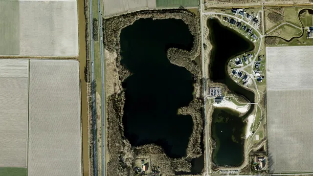 Luchtfoto van Casteleynsplas