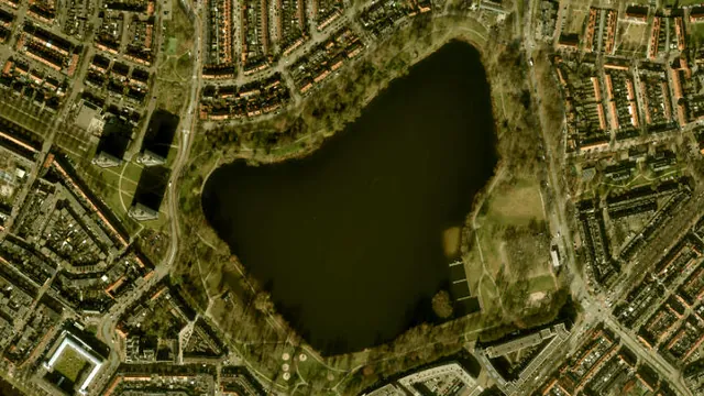 Luchtfoto van De IJzeren Vrouw
