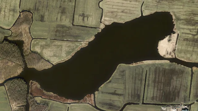Luchtfoto van De Knie