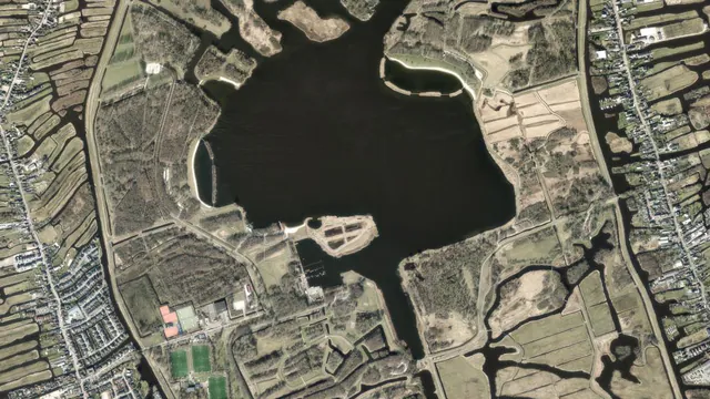 Luchtfoto van De Stootersplas