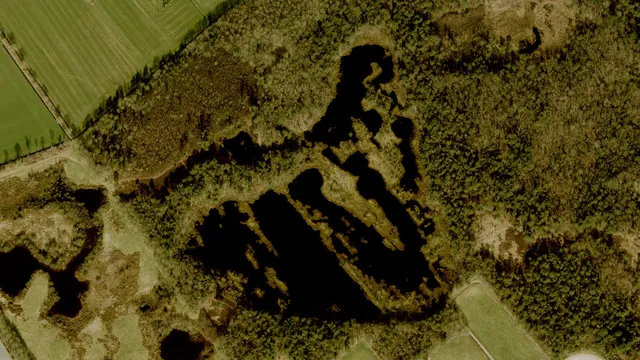 Luchtfoto van Diakonievene