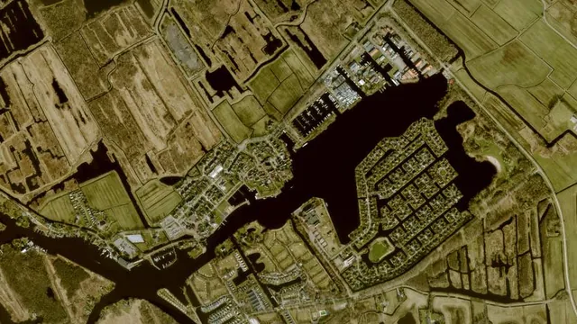 Luchtfoto van Eernewoudsterwijd