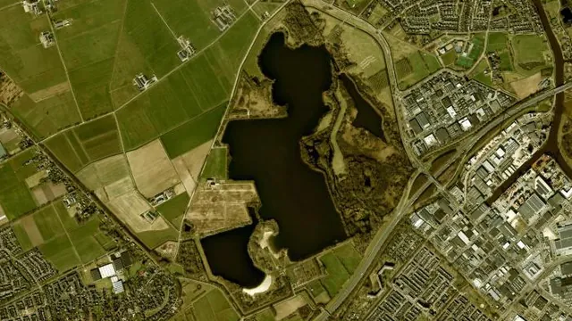 Luchtfoto van Engelermeer