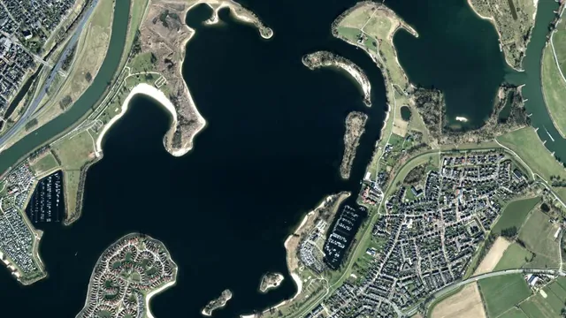 Luchtfoto van Gieseplas