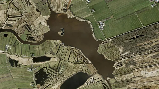 Aerial view of Giethoornsche Meer