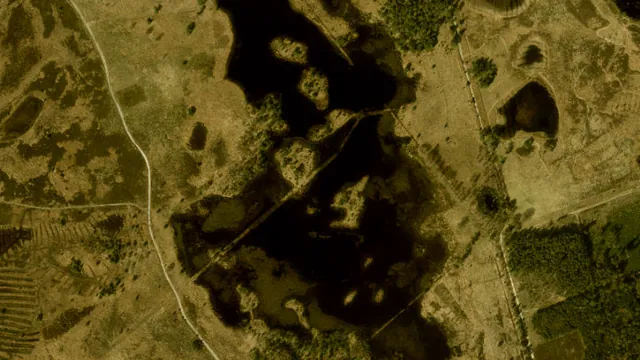 Luchtfoto van Grafven