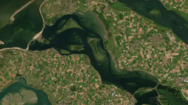 Luchtfoto van Grevelingenmeer