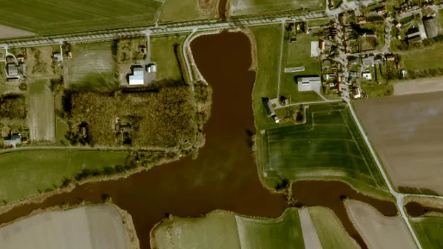 Luchtfoto van Groote Gat