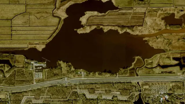 Luchtfoto van Groote Wielen