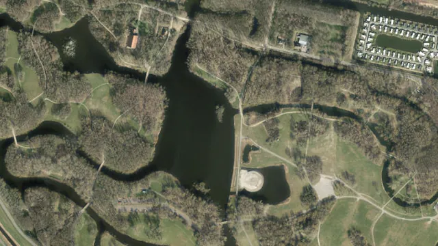 Luchtfoto van Grote Vijver