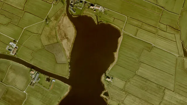 Luchtfoto van Het Piel