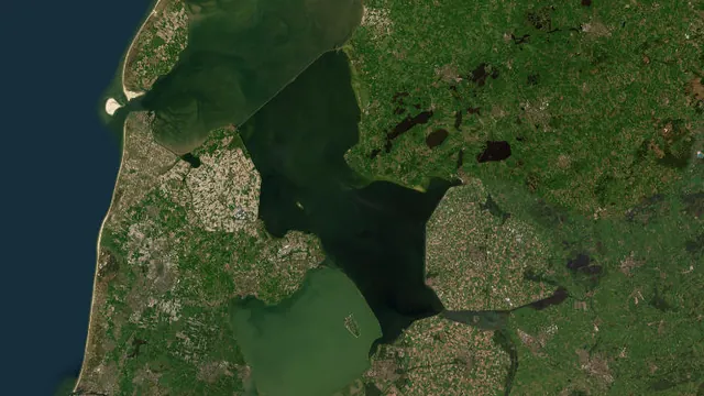 Luchtfoto van IJsselmeer