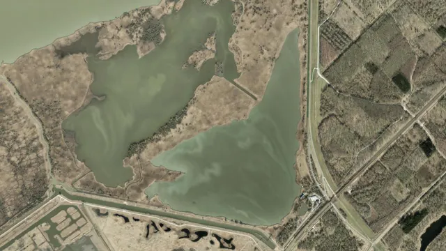 Luchtfoto van Keersluisplas