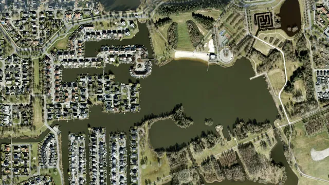 Luchtfoto van Kleine Rietplas