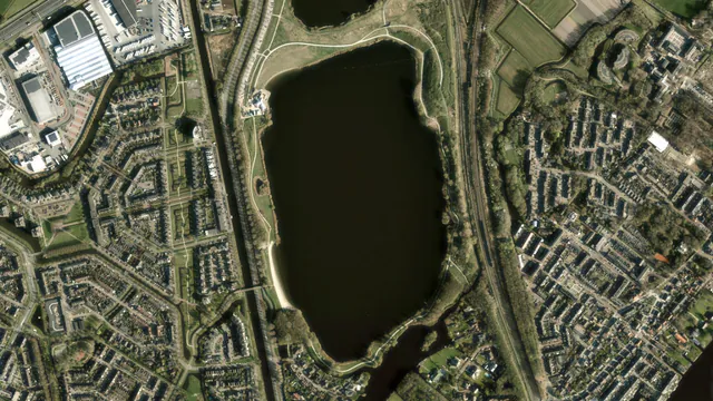 Luchtfoto van Klinkenbergerplas