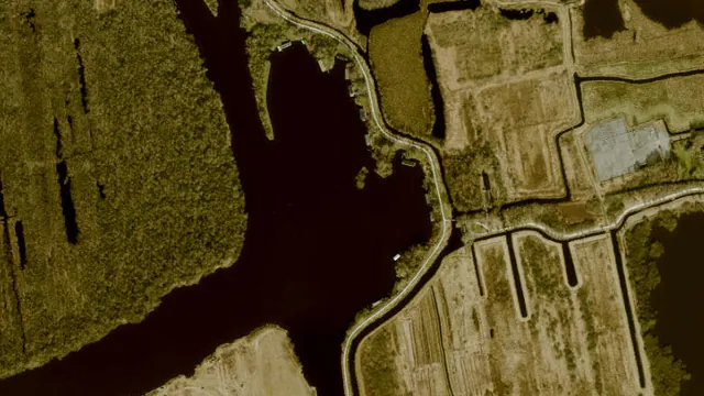 Luchtfoto van Kruisdobbe