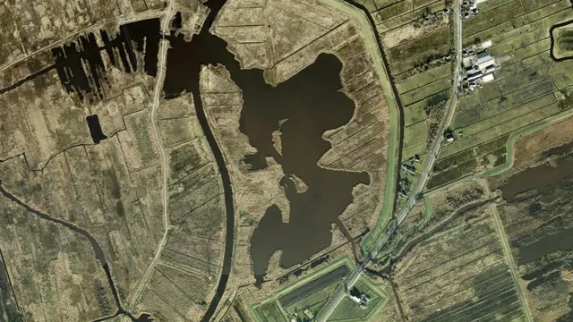 Luchtfoto van Langmameer