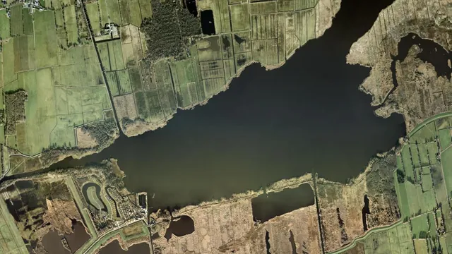 Aerial view of Leekstermeer