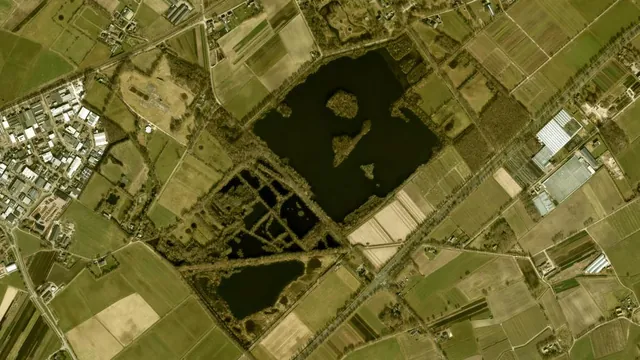 Luchtfoto van Leemkuilen