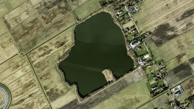 Luchtfoto van Middelberterplas