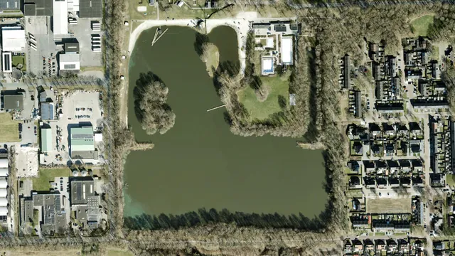 Luchtfoto van Moekesgat