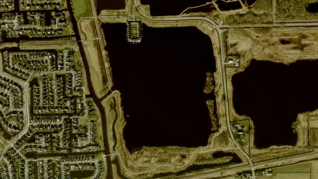 Luchtfoto van Nieuwe Wielen