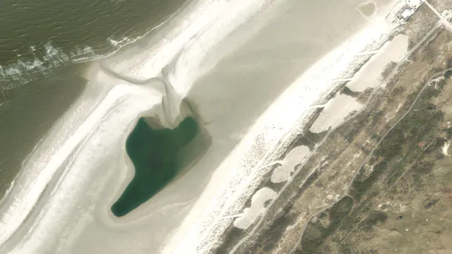Luchtfoto van Noordzee