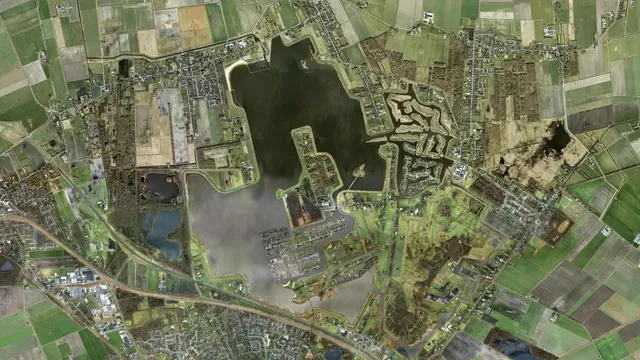 Luchtfoto van Oldambtmeer