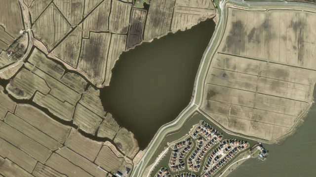 Luchtfoto van Oosterpoel|'t Nieuwe Gat