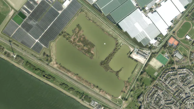 Luchtfoto van Oranjeplassen