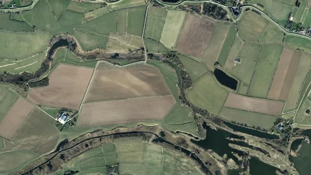 Luchtfoto van Oude Rijnstrang