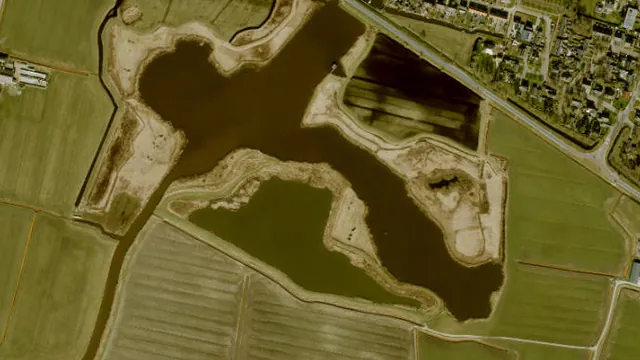 Luchtfoto van Oudkerkstermeer