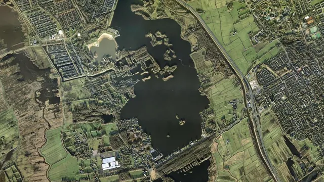Aerial view of Paterswoldse Meer