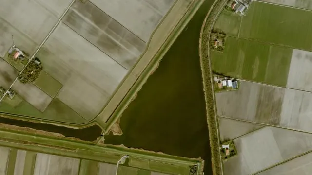 Luchtfoto van Pishoek