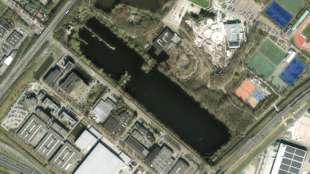 Luchtfoto van Plas van Poot