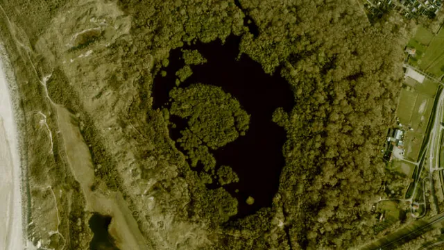 Luchtfoto van Quackjeswater