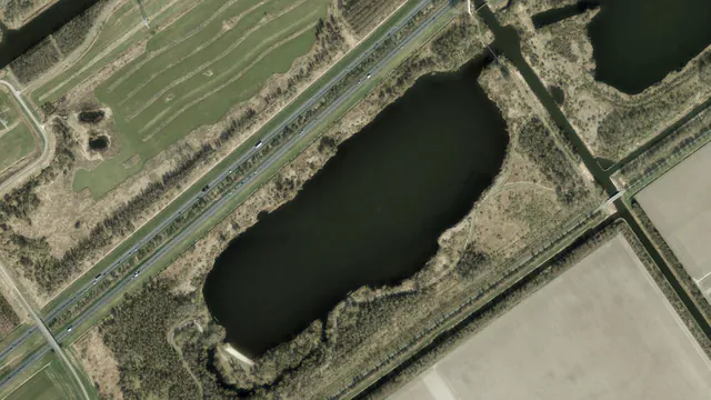 Luchtfoto van Reigerplas