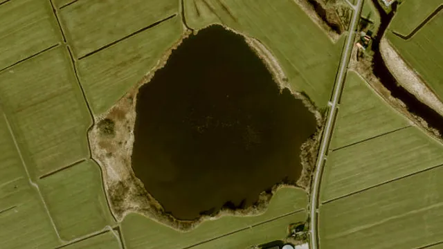 Luchtfoto van Scharrewiel