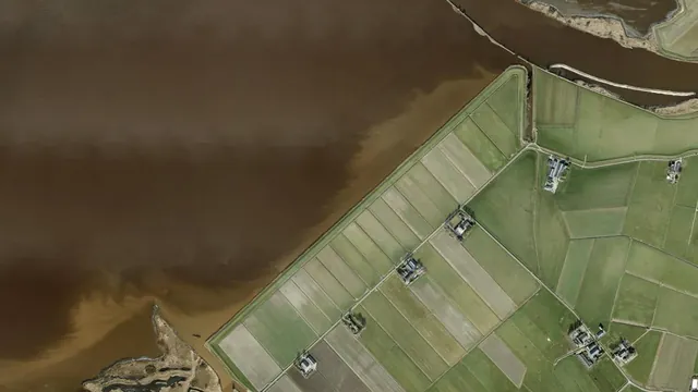 Luchtfoto van Scheepvaartgat