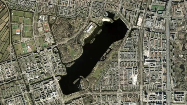 Luchtfoto van Sloterplas