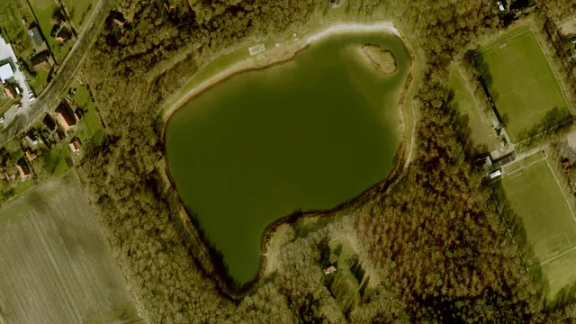 Luchtfoto van Spokeplas