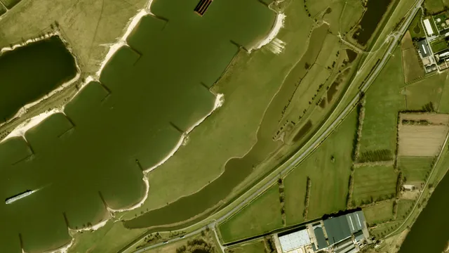 Luchtfoto van Strang