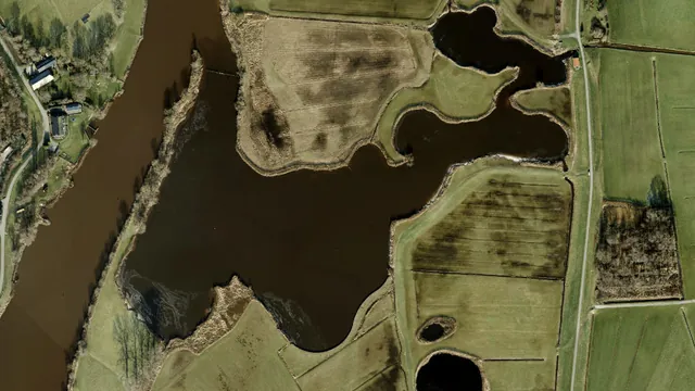 Luchtfoto van Streng